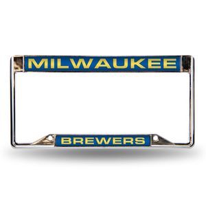 Milwaukee Brewers Inverted Laser License Plate Frame